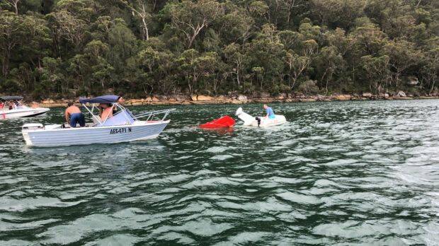The site of the seaplane crash that killed six people.  Photo: Supplied