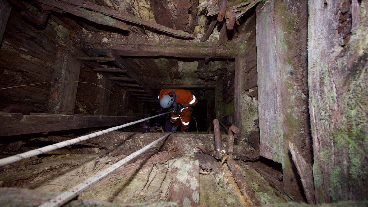 Inside the depths of Victoria's historic mine shafts. Pictures: Dean Anthony and Raymond Shaw.