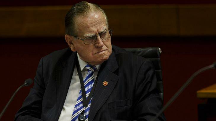 The Reverend Fred Nile is considering moving an amendment to ensure power workers cannot be sacked. Photo: Brook Mitchell