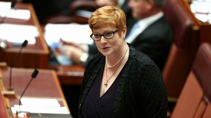 Senator Marise Payne, who will become the new Defence Minister. Photo: Alex Ellinghausen