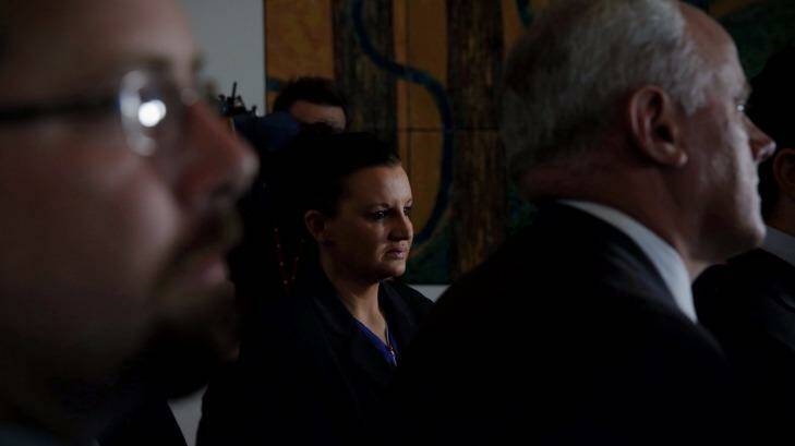 All eyes are on Tasmanian Senator Jacqui Lambie ahead of an announcement about her future.  Photo: Andrew Meares