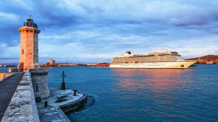 Viking Star is a majestic sight in Livorno, Italy.