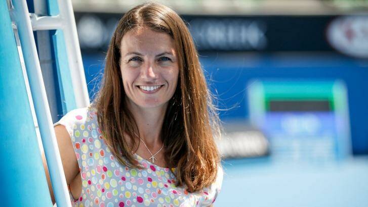 Eva Asderaki-Moore will be back in the umpire's chair for this month's Australian Open. Photo: Eddie Jim