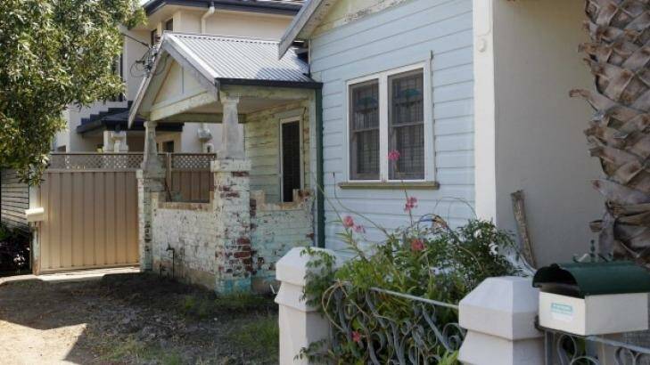 Ricky Slater-Dickson allegedly broke into this house in the suburb of Hamilton in Newcastle. Photo: Jonathan Carroll