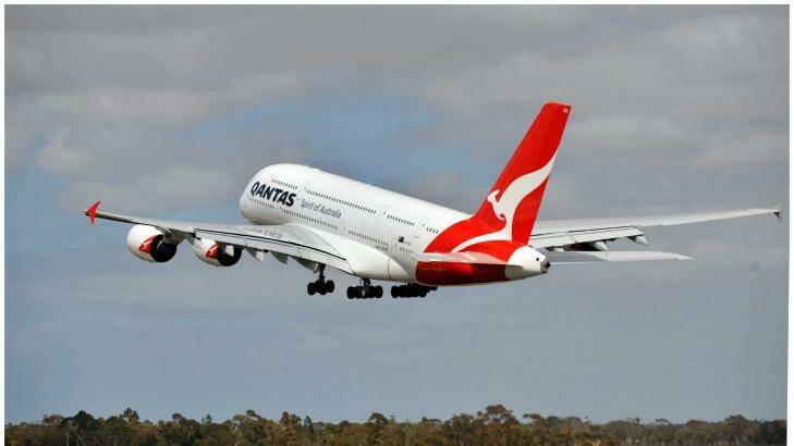 One of Qantas' 12 A380 has been grounded in Los Angeles since Thursday. Photo: Craig Abraham