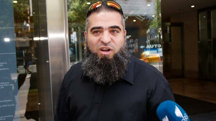 Alleged Islamic State recruiter Hamdi Alqudsi at Downing Centre Local Court. Photo: Daniel Munoz