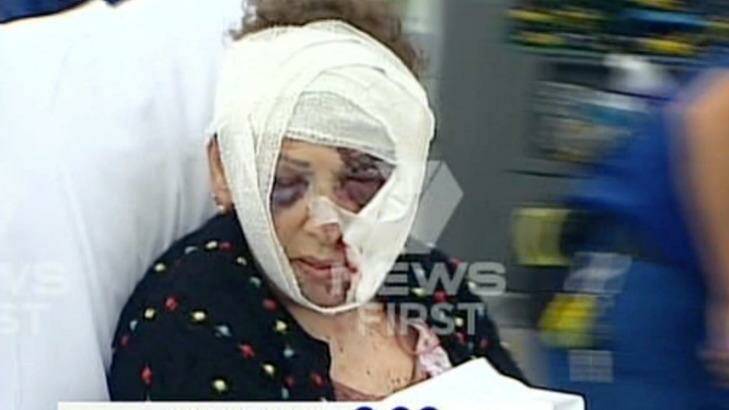 The 78-year-old woman was taken to Westmead Hospital after bank employees notified authorities. Photo: 7 News Sydney