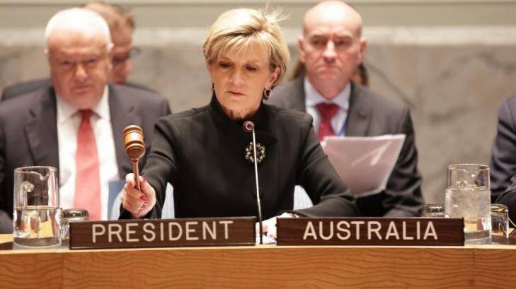 Foreign Minister Julie Bishop has taken issue with US President Barack Obama's weekend speech in which he alluded to dangers facing the Great Barrier Reef. Photo: Trevor Gollens