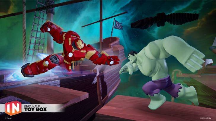 The game's Toy Box mode will allow mixing and matching figures and sets from different Disney franchises, including Marvel.