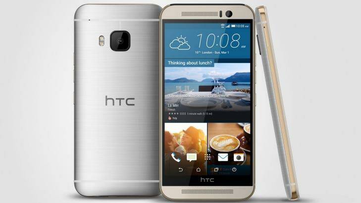 The new HTC One M9 smartphone in dual-tone silver and rose gold. Photo: HTC