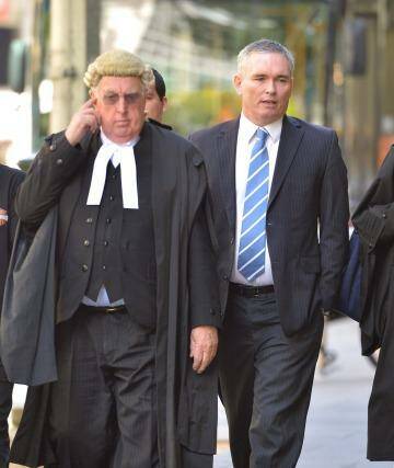 Craig Thomson at the County Court in Melbourne has been found not guilty on appeal of 49 fraud charges. Photo: Joe Armao
