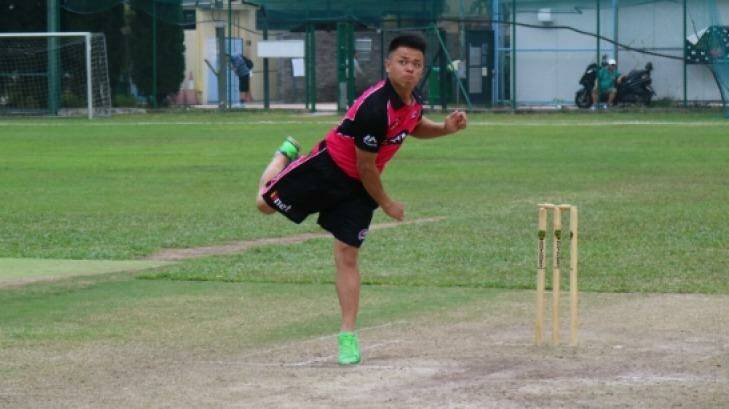 Ming Li, a Hong Kong cricketer who is joining the Sydney Sixers in the Big Bash League. Photo: Supplied