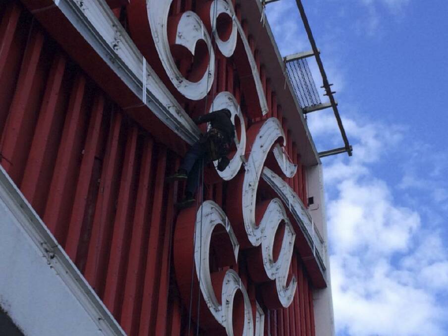 The Coca-Cola sign is being shut down in preparation for a lengthy upgrade.