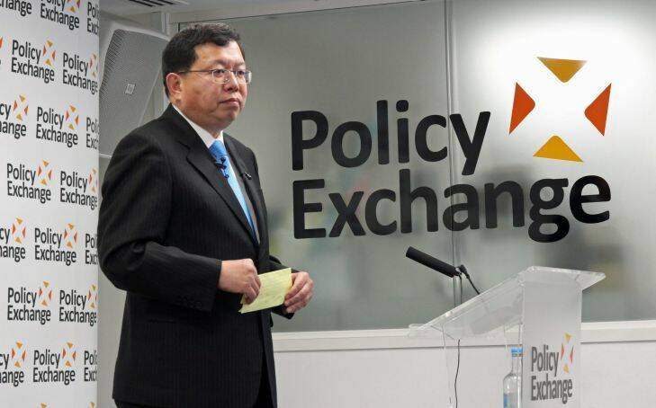 Retired South Korean General I. B. Chun addressing the Policy Exchange in London on January 11, 2018, on the threat posed by North Korea. Story by Latika Bourke.