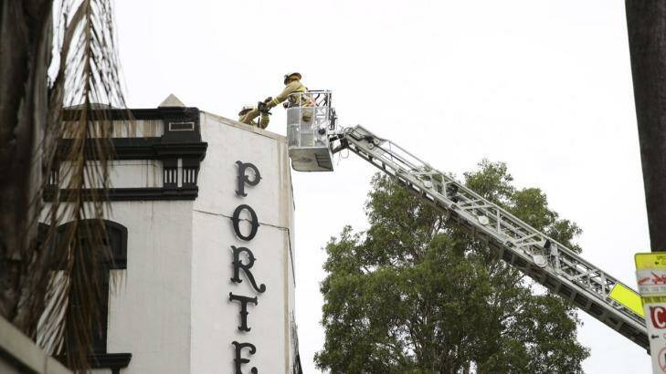 Porteno restaurant on fire. Photo: Wolter Peeters
