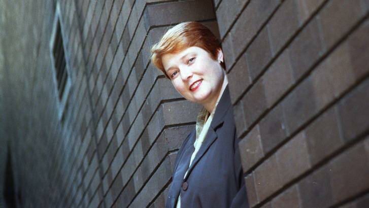 Marise Payne during her campaign to enter the Senate in 1997. Photo: Jacky Ghossein