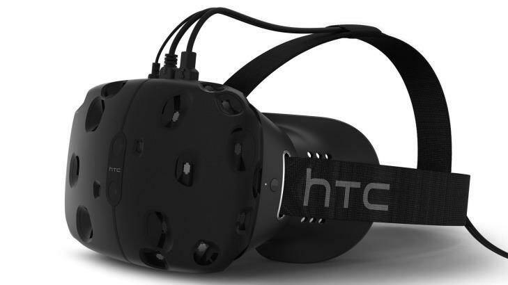Close up: The HTC Vive VR headset. Photo: HTC