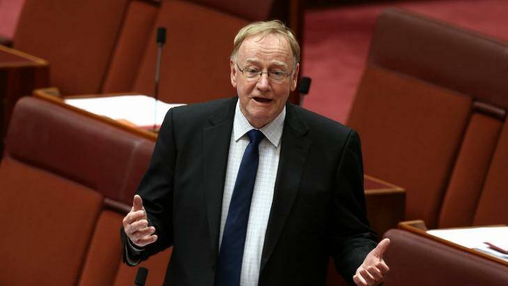 Liberal senator Ian Macdonald has threaten to cross the floor over the GP fee proposal if the government brings it before Parliament. Photo: Alex Ellinghausen