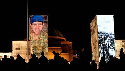 2014  Anzac Day Dawn service 2014- Canberra. Australian War Memorial. Photo: Karleen Minney
