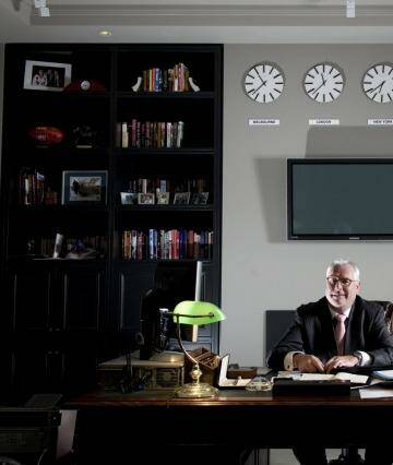 Big business: Andrew McManus in his office. Photo: Teagan Glenane FCN