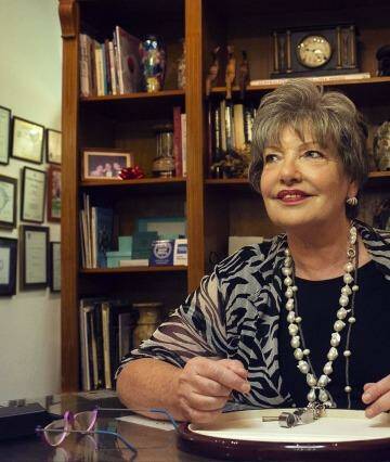 Fairy Godmother: Karen Lindley listens and believes. Photo: Christopher Pearce
