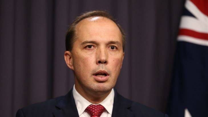 Immigration Minister Peter Dutton. Photo: Andrew Meares