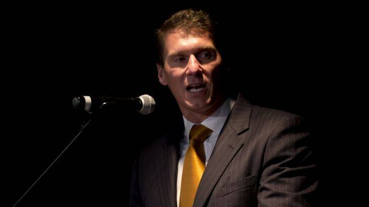 Senator Cory Bernardi told the Coalition party room he was disappointed the government ditched its proposed changes to the section 18c of the Racial Discrimination Act. Photo: Harrison Saragossi