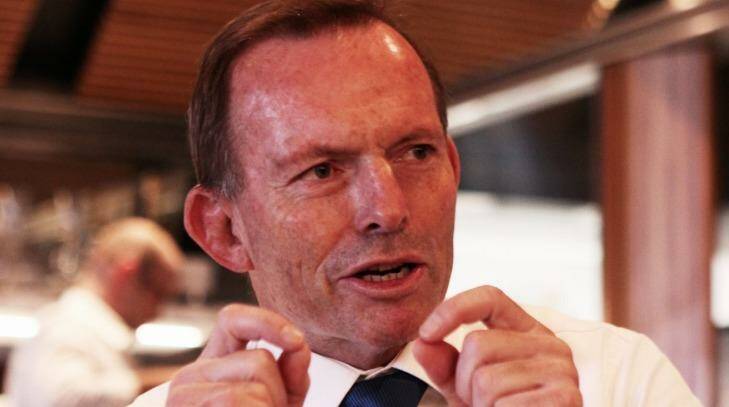 Tony Abbott says he is not taking pot-shots. Photo: Peter Braig
