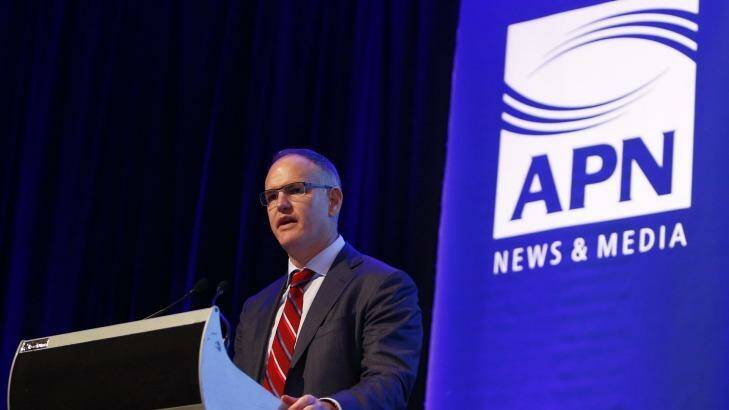 News Corp executive chairman Mark Miller during his stint as APN chief executive. Photo: Daniel Munoz