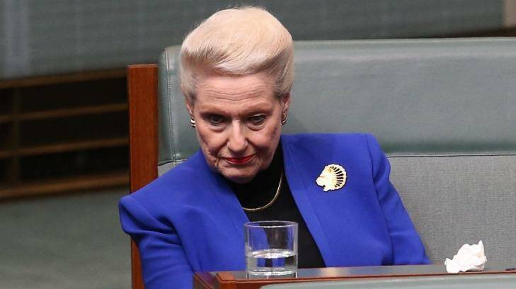 Bronwyn Bishop, 73, has posted out a glossy pamphlet to the 96 preselectors who will decide her fate.  Photo: Andrew Meares