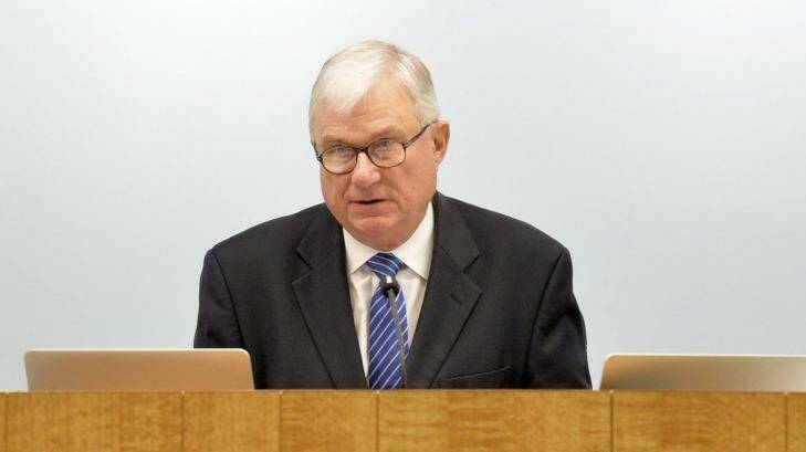 Royal commission chairman Justice Peter McClellan is hearing testimony about former priest John Joseph Farrell Photo: Jeremy Piper
