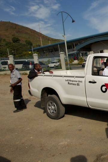 G4S security in Port Moresby, PNG. Photo: Jason South