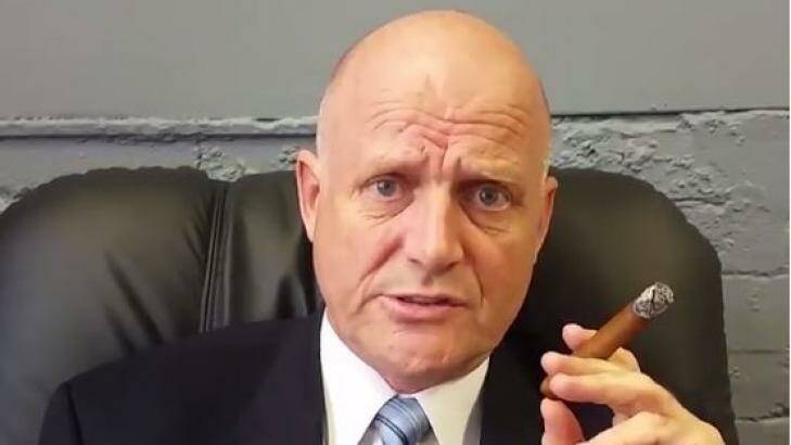 David Leyonhjelm says he will fight tobacco taxes in the video. 