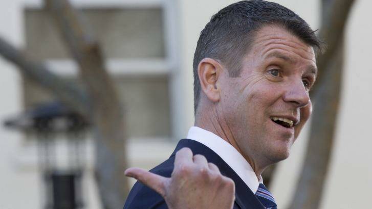 Premier Mike Baird in Sydney on Tuesday Photo: Michele Mossop