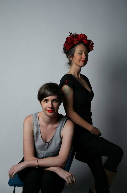 Co-curators: Michaela McGuire and Marieke Hardy. Photo: Kate Geraghty