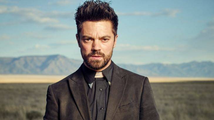 British actor Dominic Cooper plays the preacher in the show's title, Jesse Custer. Photo: Joe Pugliese