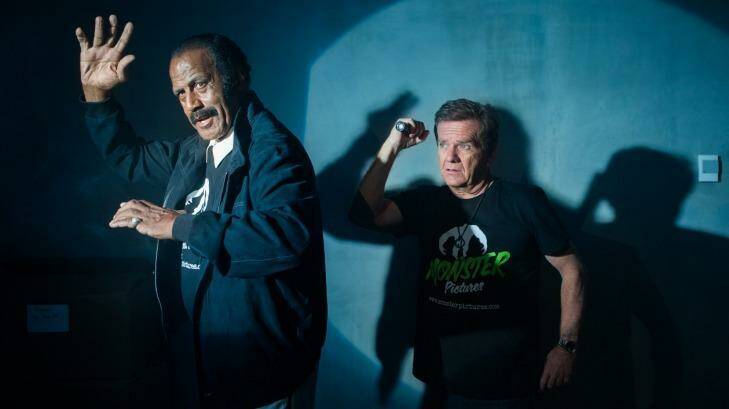 Fred 'The Hammer' Williamson and Butch Patrick (aka Eddie Munster) are in Melbourne for Monsterfest. Photo: Simon Schluter