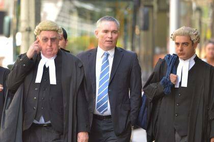 Craig Thomson at the County Court in Melbourne has been found not guilty on appeal of 49 fraud charges. Photo: Joe Armao