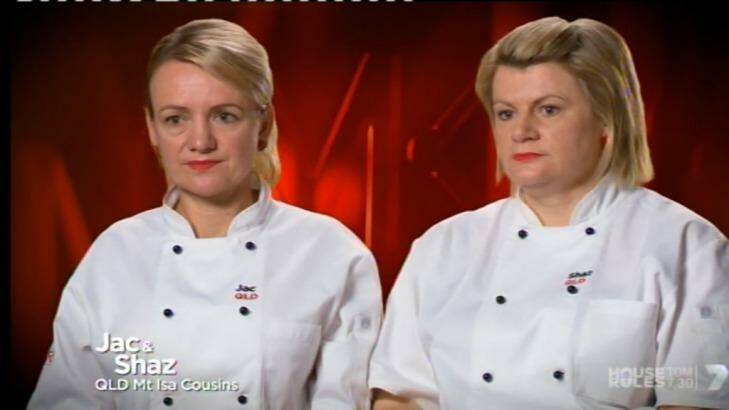 In the zone ... Jac and Shaz share their thoughts on their grand final dishes. Photo: Network Seven