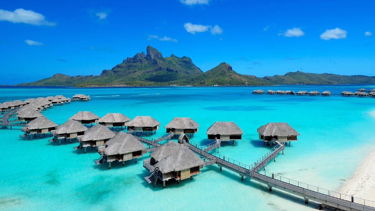 Idyllic: Bora Bora in French Polynesia and Australia’s Lord Howe (pictured below) were among the best islands to travel to this year.
