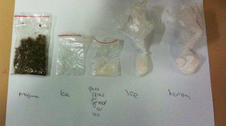 The drugs that led to the arrest of Wayne Jones in 2011. Photo: Supplied