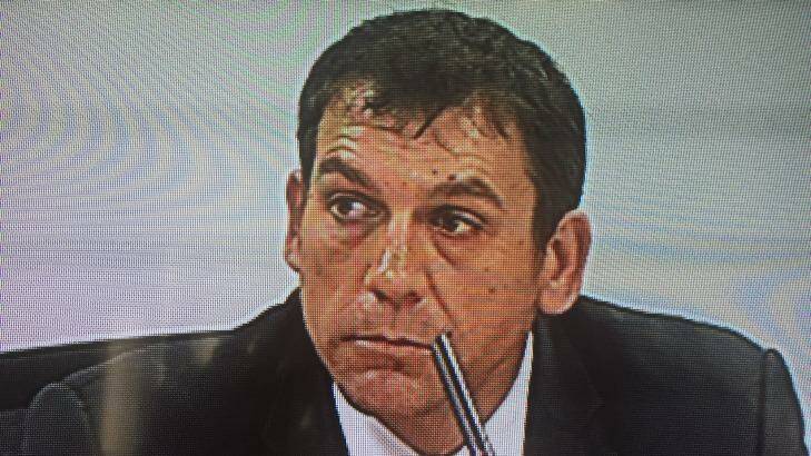 Derrick Belan at the unions royal commission onTuesday.  Photo: Supplied
