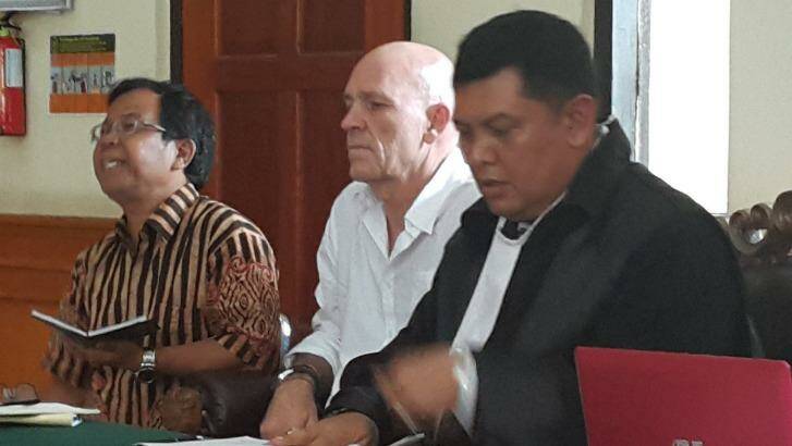 David Fox in Denpasar District Court on Thursday. Photo: Amilia Rosa