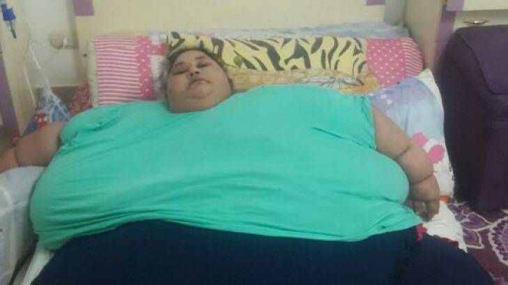 Eman Ahmed has been confined to a bed for 20 years.  Photo: Supplied