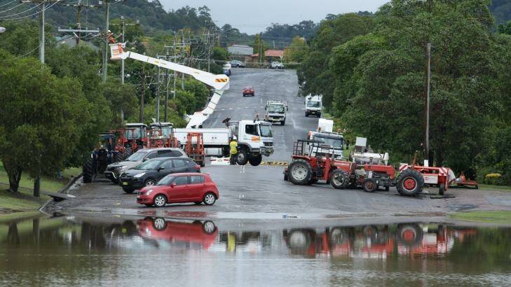 The flood back in April. Photo: Marina Neil