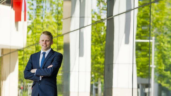 TOUGH MARKET:  Nick Symons  has landed a job as a solicitor but says he knows of many law graduates who are still looking for work. Photo: Jay Cronan
