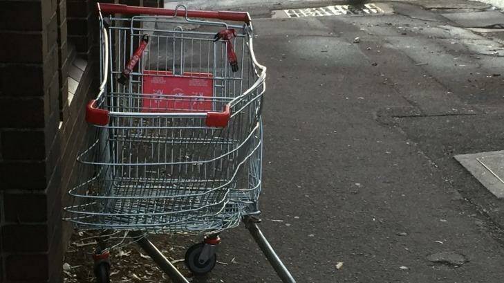 One man died and another was injured after riding on a shopping trolley down a road in Randwick. Photo: Peter Rae