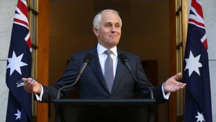 Prime Minister Malcolm Turnbull announced his new ministry at Parliament House. Photo: Andrew Meares