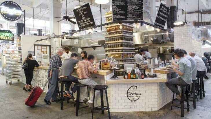 Wexler's Deli is one of the new eateries that have helped turn Los Angeles' dowdy and under-used Grand Central Market into a drawcard once more.  Photo: Photograph: Jakob N. Layman
