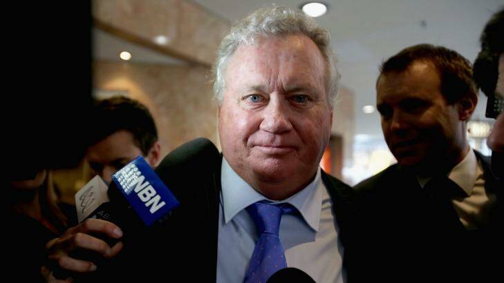 Jeff McCloy arrives to give evidence at the ICAC. Photo: Cole Bennetts/Getty Images